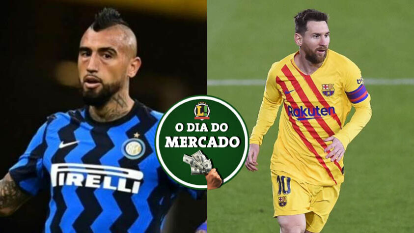 Neymar tem conversa com Messi sobre possível ida do argentino ao PSG. Arturo Vidal faz post nas redes sociais mencionando o Flamengo e deixa futuro em aberto. Tudo isso e muito mais no Dia do Mercado de terça-feira.