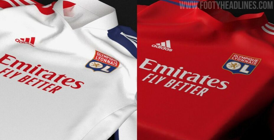 Próximas camisa 1 e camisa 2 do Lyon