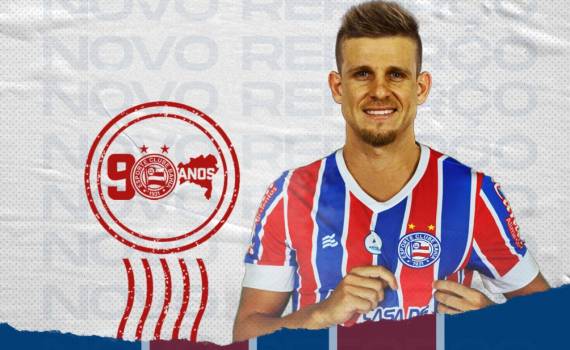 FECHADO - O Bahia anunciou a chegada de mais um nome para o sistema de meio-campo, Matheus Galdezani. O atleta de 29 anos segue ligado ao Coritiba, mas fica no Esquadrão até o final de 2021 em regime de empréstimo.