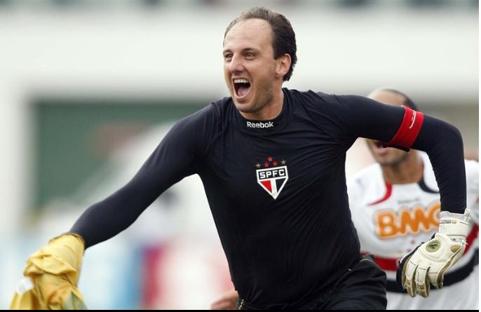 20º lugar - Rogério Ceni - 14 gols em 11 edições da Libertadores.