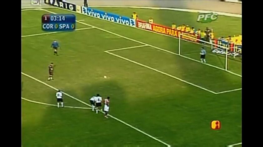 Este foi o primeiro gol de Rogério Ceni em um Majestoso. O Mito bateu no canto direito do goleiro Tiago, que pulou para o outro lado.