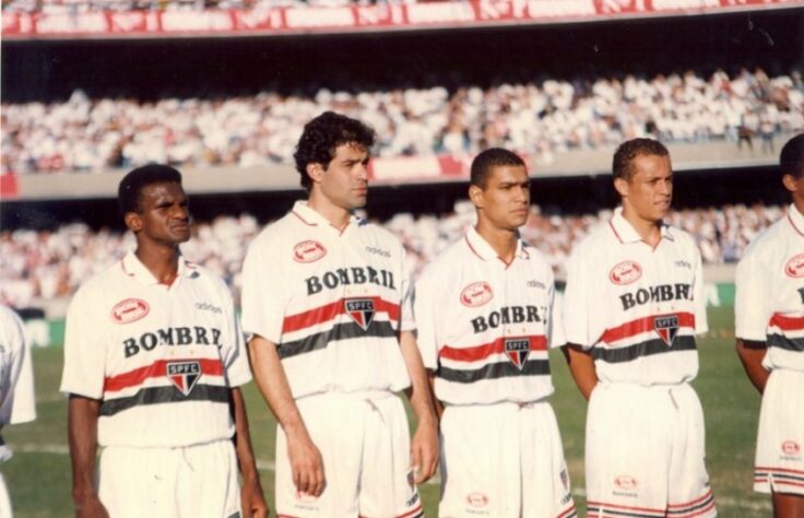 1997 a 1998 - Bombril - A empresa de produtos de limpeza patrocinou o Tricolor nas duas temporadas. A marca foi máster na camisa durante a conquista do Tricolor no Paulistão de 1998.