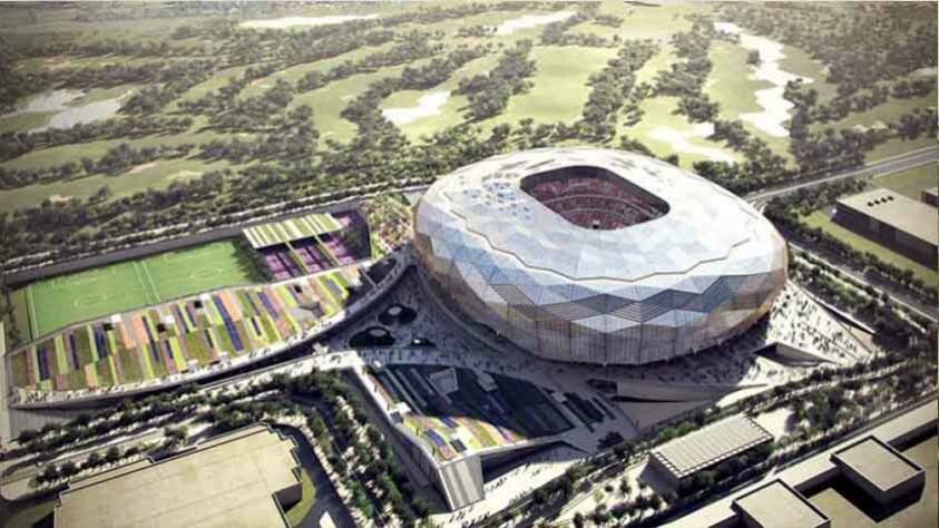 Estádio da Cidade da Educação: Copa do Mundo 2022 - Capacidade: 45.350 - Previsão de entrega: 2022.