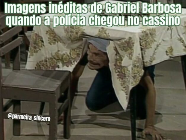 Flagrado em cassino clandestino, Gabigol vira alvo de memes dos torcedores