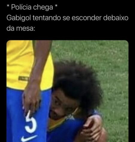 Flagrado em cassino clandestino, Gabigol vira alvo de memes dos torcedores