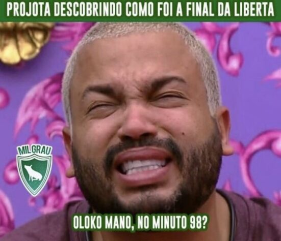 Vice do Palmeiras: memes brincam com Projota após eliminação do Big Brother Brasil
