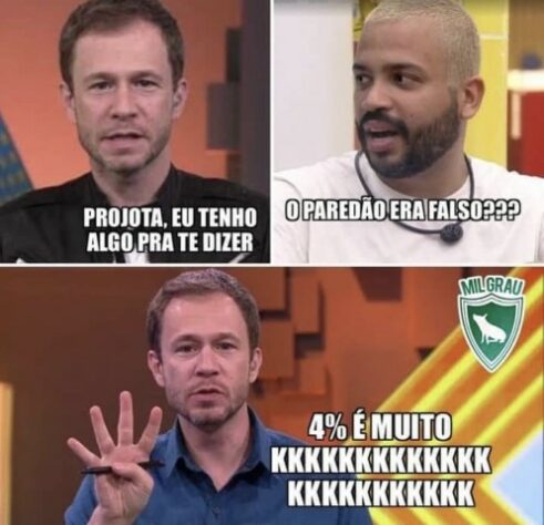 Vice do Palmeiras: memes brincam com Projota após eliminação do Big Brother Brasil