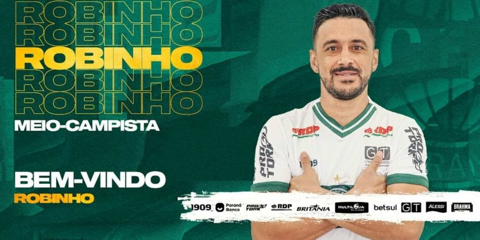 FECHADO - O Coritiba assinou com o meia Robinho até o final de 2022. O meio-campista retorna ao clube onde brilhou no começo da década de 2010.