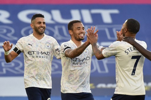 MANDOU BEM - Gabriel Jesus deixou sua marca na vitória do Manchester City sobre o Leicester por 2 a 0 fora de casa