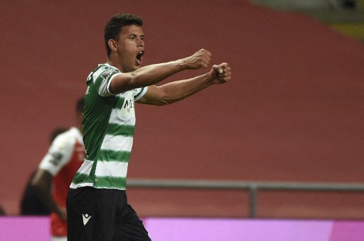 MANDOU BEM - Matheus Nunes anotou o gol da vitória do Sporting sobre o Braga, o que aproximou os Leões do título do Campeonato Português