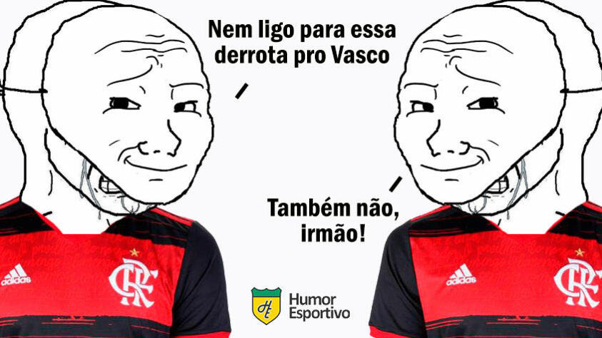 Memes do Clássico dos Milhões: pelo Cariocão 2021, Vasco venceu o Flamengo por 3 a 1 e quebrou tabu de 17 jogos.