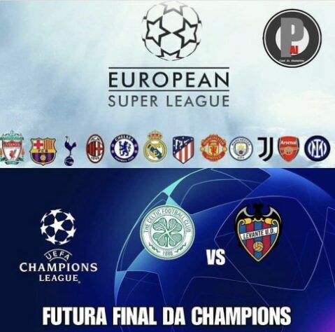 Em memes, torcedores ironizam criação da Superliga Europeia e enaltecem a Champions League