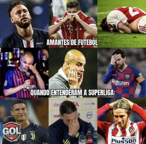 Em memes, torcedores ironizam criação da Superliga Europeia e enaltecem a Champions League