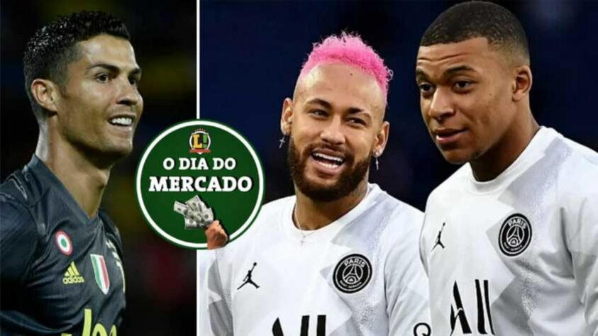 Juventus estuda troca com clube inglês e pretende envolver Cristiano Ronaldo no negócio para facilitar o andamento. O diretor esportivo do PSG comentou sobre como está sendo o processo de renovação dos seus dois principais jogadores. Tudo isso e muito mais no Dia do Mercado de sábado.