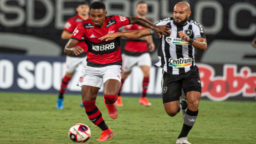 5ª rodada - Botafogo 0x2 Flamengo (Estádio Nilton Santos - 24/03/2021) - Gols do Flamengo: Rodrigo Muniz e Hugo Moura