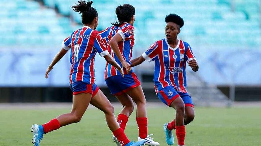 Bahia: o Tricolor Baiano disputou o Campeonato Brasileiro A2 em 2020, mas garantiu o acesso para a elite do futebol feminino por ter chegado na semifinal da Série A2.