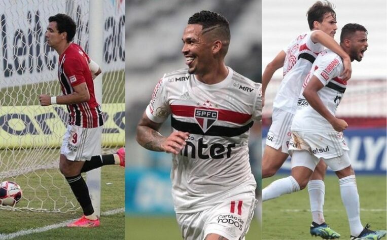 Até o momento, o ano de 2021 ainda não foi de grandes alegrias para o São Paulo. Nos primeiros meses do ano, o time viu a taça do Brasileirão escapar de suas mãos. A temporada de 2021, porém, começou melhor, novo treinador, novos jogadores e bons resultados no Paulistão. Até agora, no ano de 2021, o Tricolor marcou 22 gols, sendo 10 deles em somente quatro partidas de Hernán Crespo no comando. Veja, a seguir, os jogadores que mais participaram de gols, seja os marcando ou dando assistência, no ano!