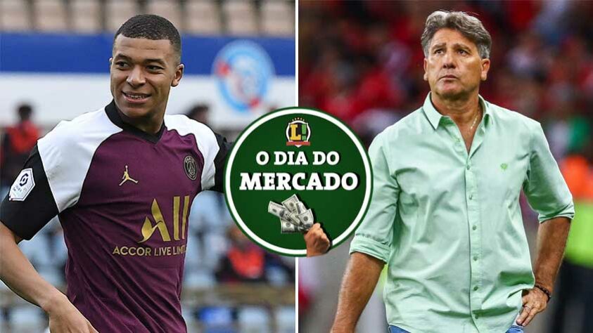 Após a eliminação Libertadores, Renato Gaúcho deixou o comando do Grêmio, que já procura um substituto. Mbappé é diariamente pressionado para permanecer no PSG. Tudo isso e muito mais no Dia do Mercado de quinta-feira.