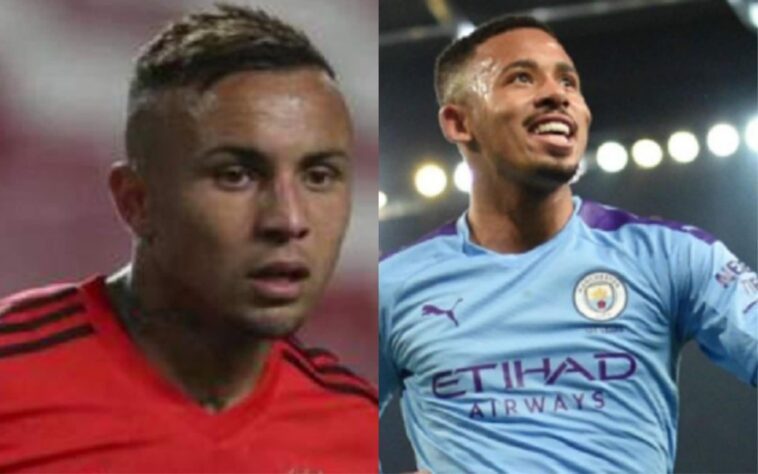 Atacante: Everton Cebolinha (atualmente no Benfica) x Gabriel Jesus (atualmente no Manchester City)