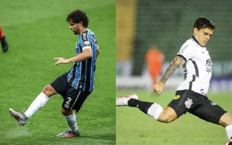 Lateral-direito reserva: Victor Ferraz (atualmente no Grêmio) x Fagner (atualmente no Corinthians)