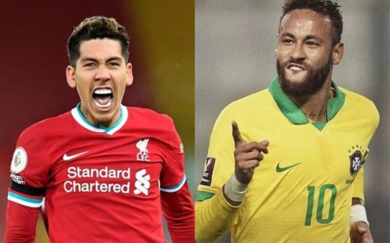 Atacante: Roberto Firmino (atualmente no Liverpool) x Neymar (atualmente no PSG)