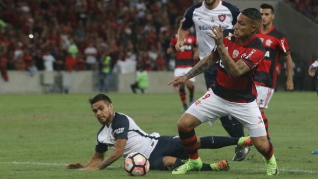 2017 - Flamengo 4 x 0 San Lorenzo, com gols de Diego, Trauco, Rômulo e Gabriel