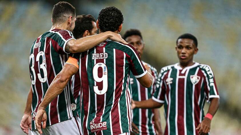 11/04/2021 - O aproveitamento seguiu ótimo e o camisa 9 fez o segundo gol do Flu na vitória por 3 a 1 sobre o Nova Iguaçu, também no Carioca.