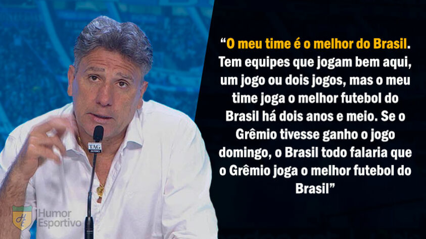 A frase mais recorrente (e motivo de memes dos torcedores) foi "o meu time é o que joga o futebol mais bonito do Brasil"