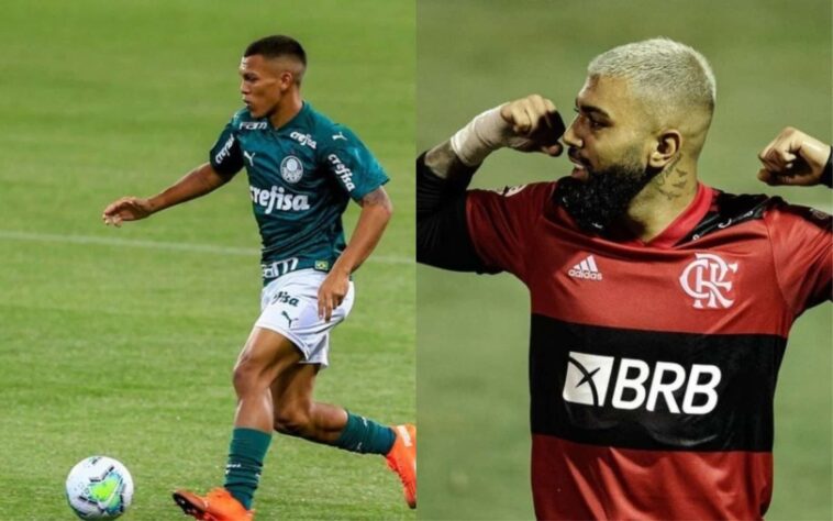 Atacante reserva: Gabriel Veron (atualmente no Palmeiras) x Gabigol (atualmente no Flamengo)