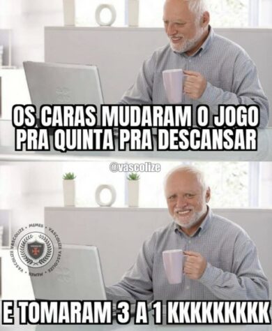 Memes do Clássico dos Milhões: pelo Cariocão 2021, Vasco venceu o Flamengo por 3 a 1 e quebrou tabu de 17 jogos.