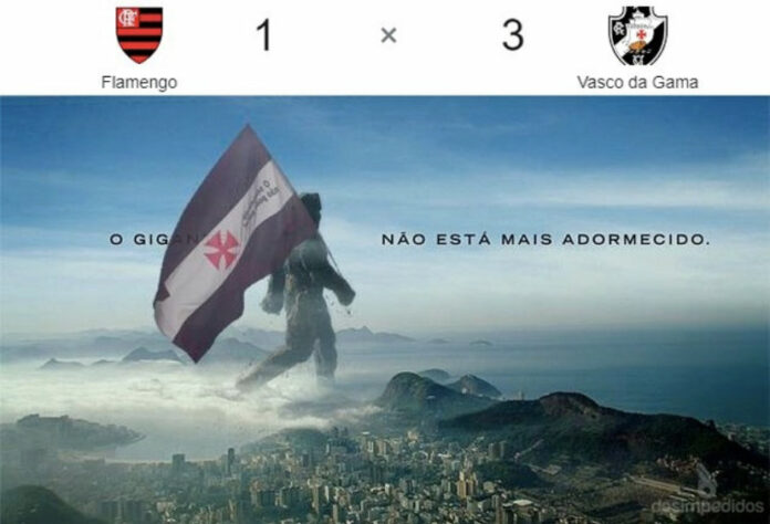 Memes do Clássico dos Milhões: pelo Cariocão 2021, Vasco venceu o Flamengo por 3 a 1 e quebrou tabu de 17 jogos.