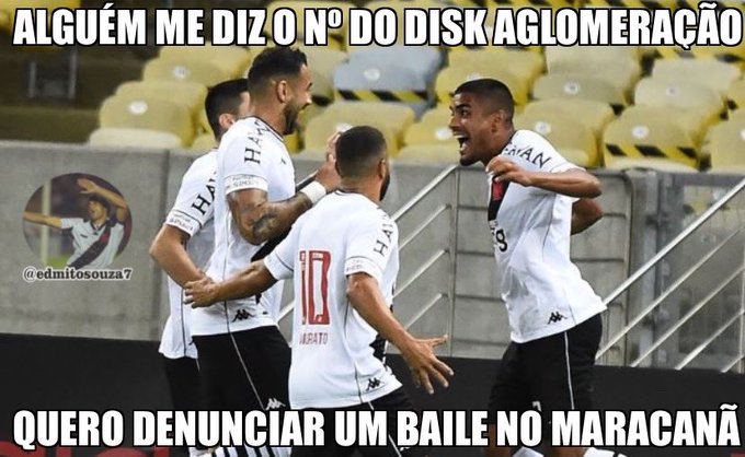 Memes do Clássico dos Milhões: pelo Cariocão 2021, Vasco venceu o Flamengo por 3 a 1 e quebrou tabu de 17 jogos.