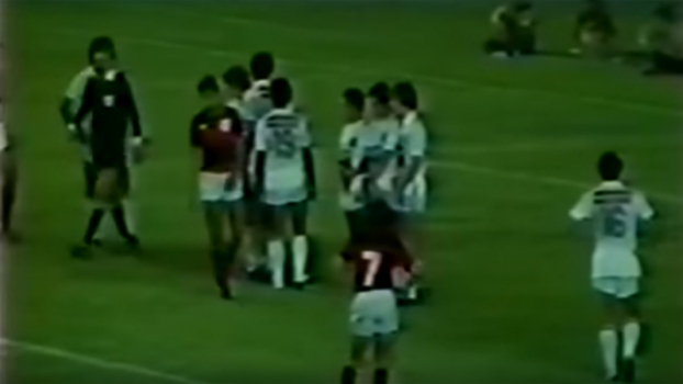 1984 - Flamengo 4 x 1 Santos, com gols de Mozer (2), Lico e Tita