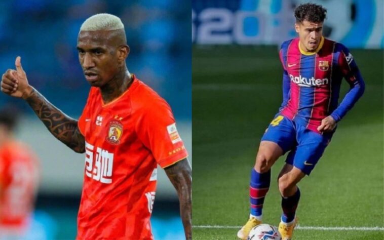 Meia: Anderson Talisca (atualmente no Guangzhou Evergrande) x Philippe Coutinho (atualmente no Barcelona)