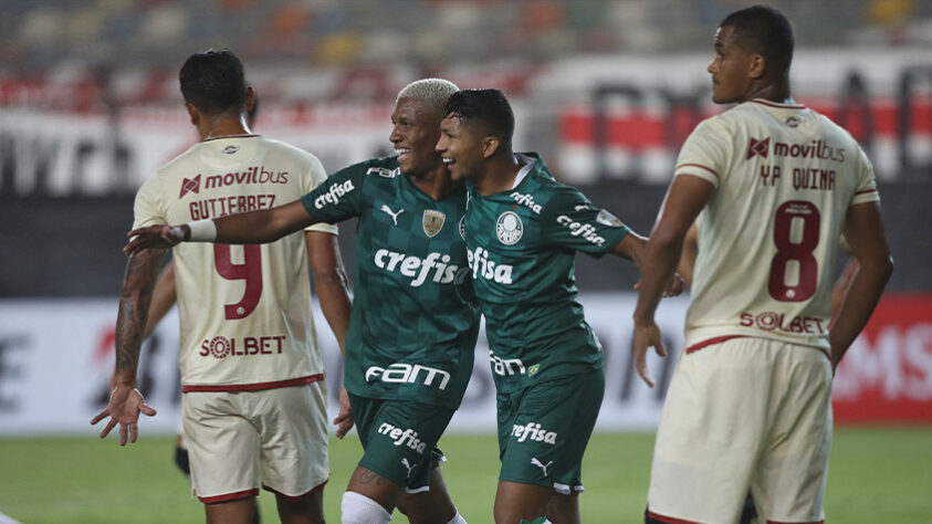 Universitario-PER 2 x 3 Palmeiras - 1ª rodada Grupo A - Estádio - Monumental "U" - Data - 21/04 - Horário - 21h - Gols do Verdão na partida - Danilo, Raphael Veiga e Renan.