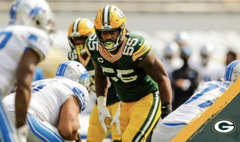 8. Za’Darius Smith (Green Bay Packers): Dois anos e 26 sacks depois, o outside linebacker dos Packers vem provando ser uma das melhores contratações que a equipe fez na free agency nos últimos anos. Smith foi ao Pro Bowl em ambas as temporadas que teve em Green Bay, e foi nomeado All-Pro pela primeira vez na carreira em 2020. Ainda com 28 anos, é bem possível que sua trajetória ainda esteja ascendendo.