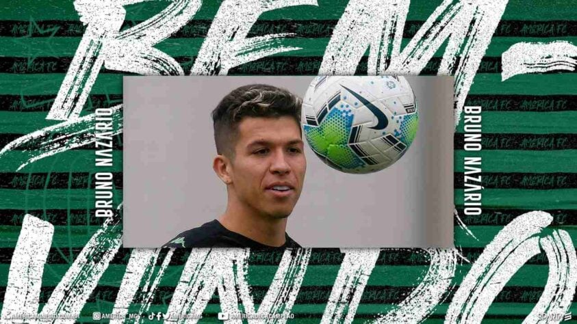 FECHADO - O América-MG anunciou a contratação do meia Bruno Nazário, em empréstimo junto ao Hoffenheim até dezembro de 2021.