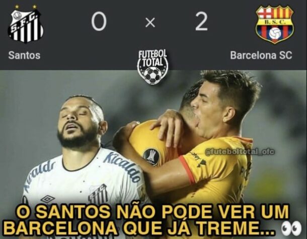 Libertadores da América: os melhores memes de Santos 0 x 2 Barcelona de Guayaquil