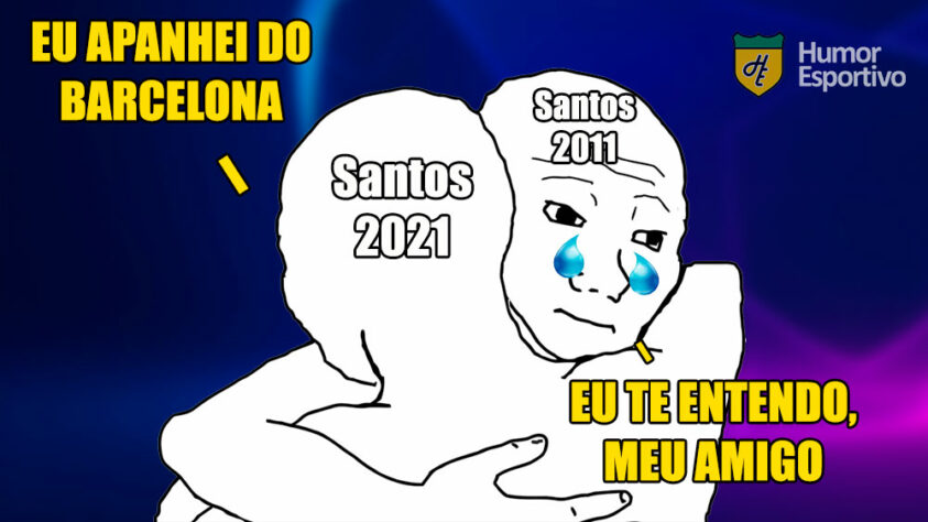 Time comandado pelo argentino Ariel Holan perdeu por 2 a 0 para o Barcelona de Guayaquil, na Vila Belmiro, e sofreu com memes dos rivais. Muitos lembraram das goleadas sofridas para o Barcelona da Espanha. Veja na galeria! (Por Humor Esportivo)