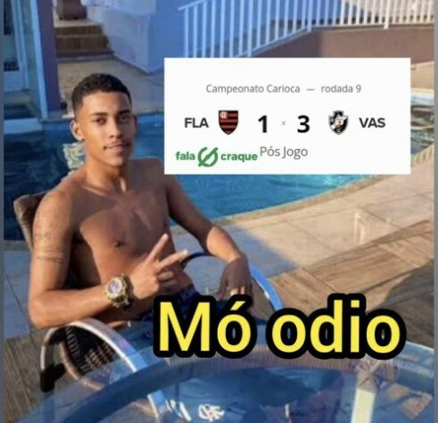 Memes do Clássico dos Milhões: pelo Cariocão 2021, Vasco venceu o Flamengo por 3 a 1 e quebrou tabu de 17 jogos.