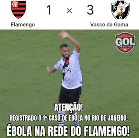 Memes do Clássico dos Milhões: pelo Cariocão 2021, Vasco venceu o Flamengo por 3 a 1 e quebrou tabu de 17 jogos.