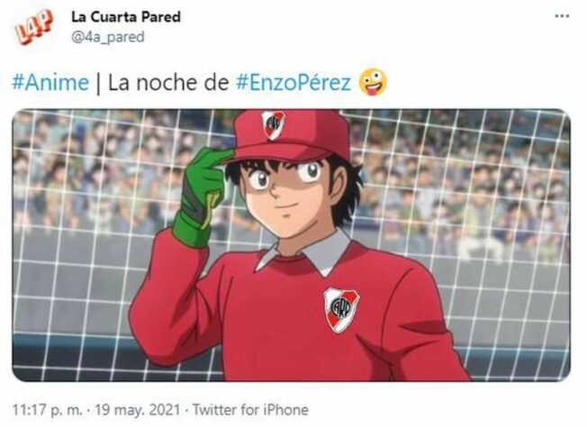Um dia de goleiro: Enzo Pérez é improvisado no gol, River Plate vence o jogo e web bomba de memes
