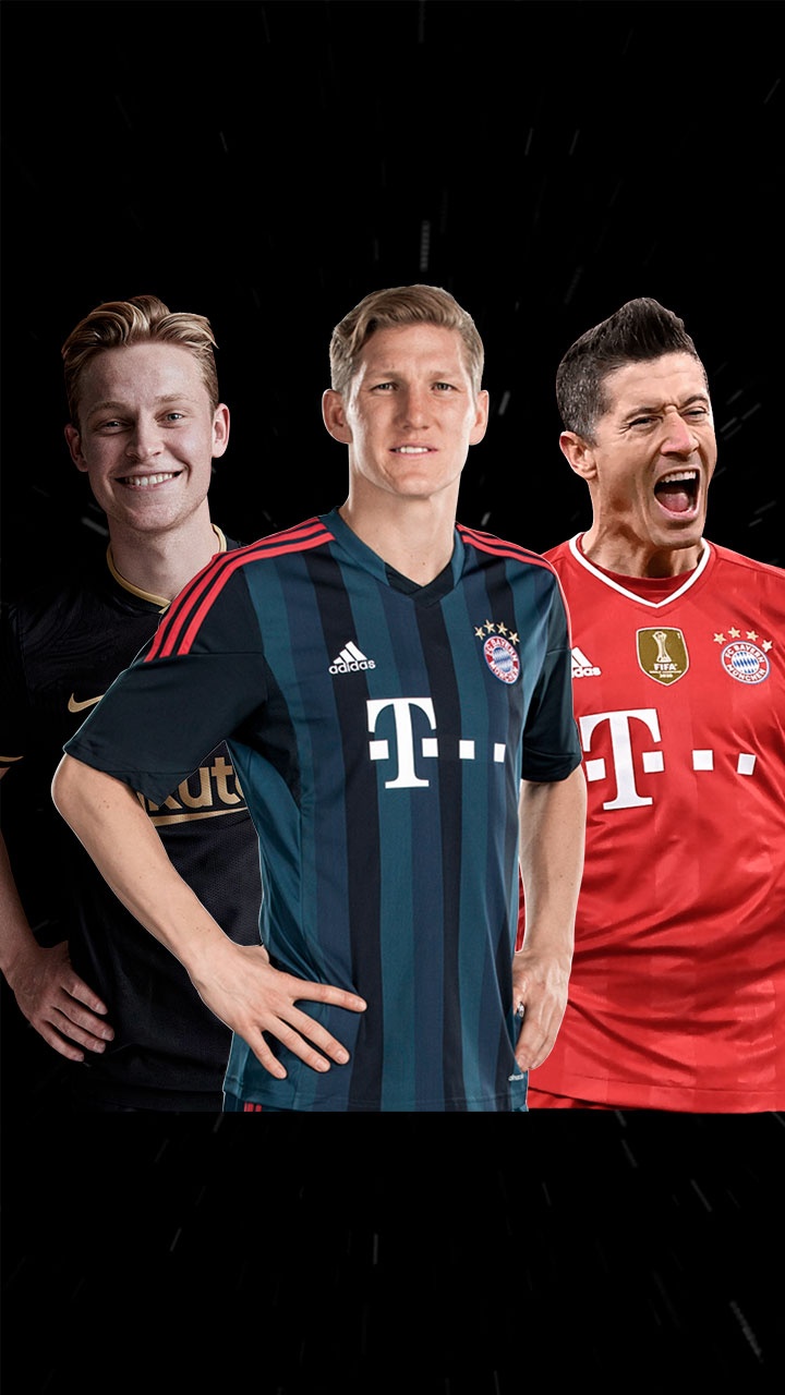 De Jong, Schweinsteiger e Lewandowski