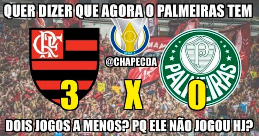 01/09/2019 - Flamengo 3 x 0 Palmeiras - 17ª rodada do Brasileirão