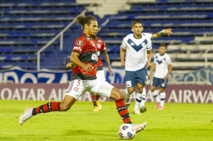 20/4/2021 - Vélez Sarsfield-ARG 2x3 Flamengo - Estádio José Almafitani, em Buenos Aires (ARG), pela 1ª rodada do Grupo G da Libertadores