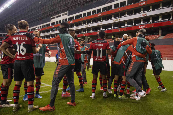 O Flamengo disputou contra a LDU o 10º jogo na temporada com o elenco principal. Desde a estreia contra o Bangu, Rogério Ceni utilizou 24 jogadores no total, sendo que apenas Vitinho entrou em campo em todas as partidas. Confira a seguir a lista dos atletas mais utilizados, segundo dados do site "oGol" levando em consideração a minutagem.