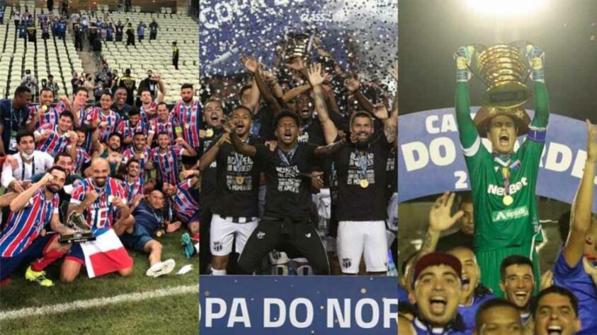 A Copa do Nordeste já reservou grandes momentos em sua história. A primeira edição aconteceu em 1994 e não ocorreram disputas de 2004 a 2009. O Bahia se sagrou campeão da edição de 2021 e chegou a quatro títulos na competição. Relembre os campeões de cada edição do torneio!