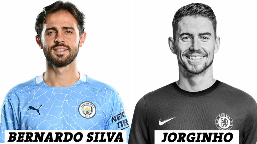 MEIO-CAMPISTA: 14 votos para Bernardo Silva; 1 voto para Jorginho.