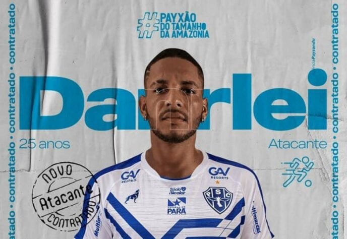 FECHADO - Apesar de ainda precisar passar pelos exames médicos, o atacante Danrlei foi anunciado oficialmente como reforço do Paysandu para a disputa do Campeonato Brasileiro da Série C. 