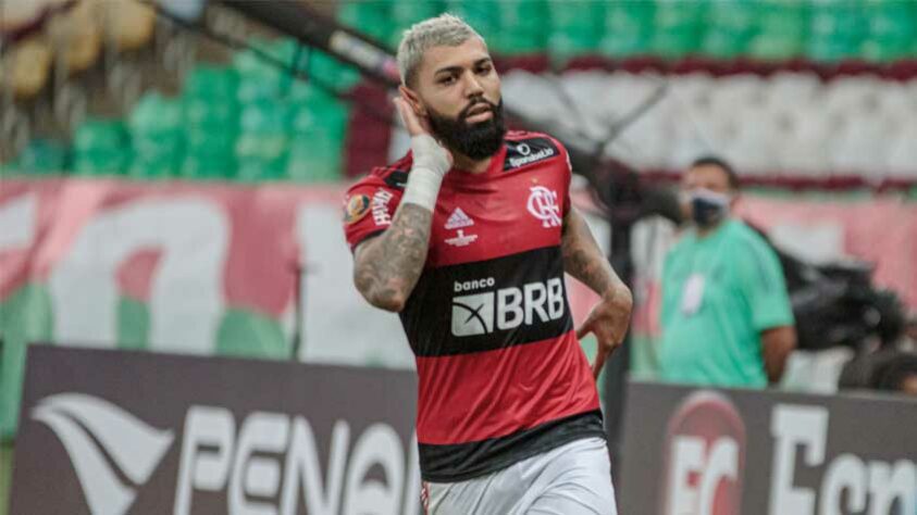 Flamengo: Éverton Ribeiro (Brasil), Gabriel Barbosa (Brasil), Arrascaeta (Uruguai), Mauricio Isla (Chile) e Piris da Motta (Paraguai)
